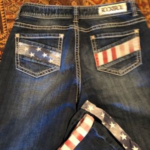 Rock & Roll American flag jeans